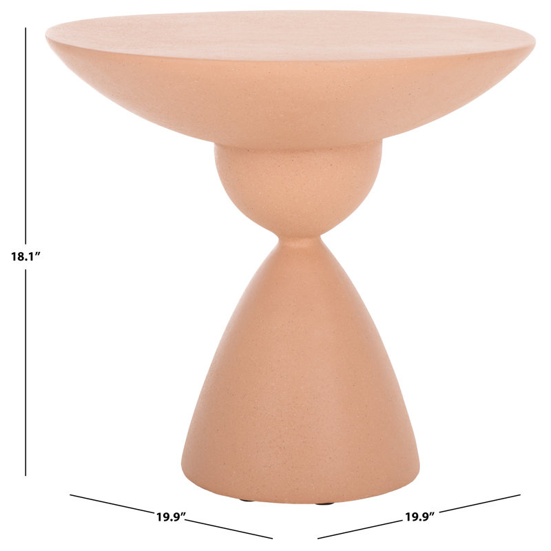 Atley Accent Table, Terracotta