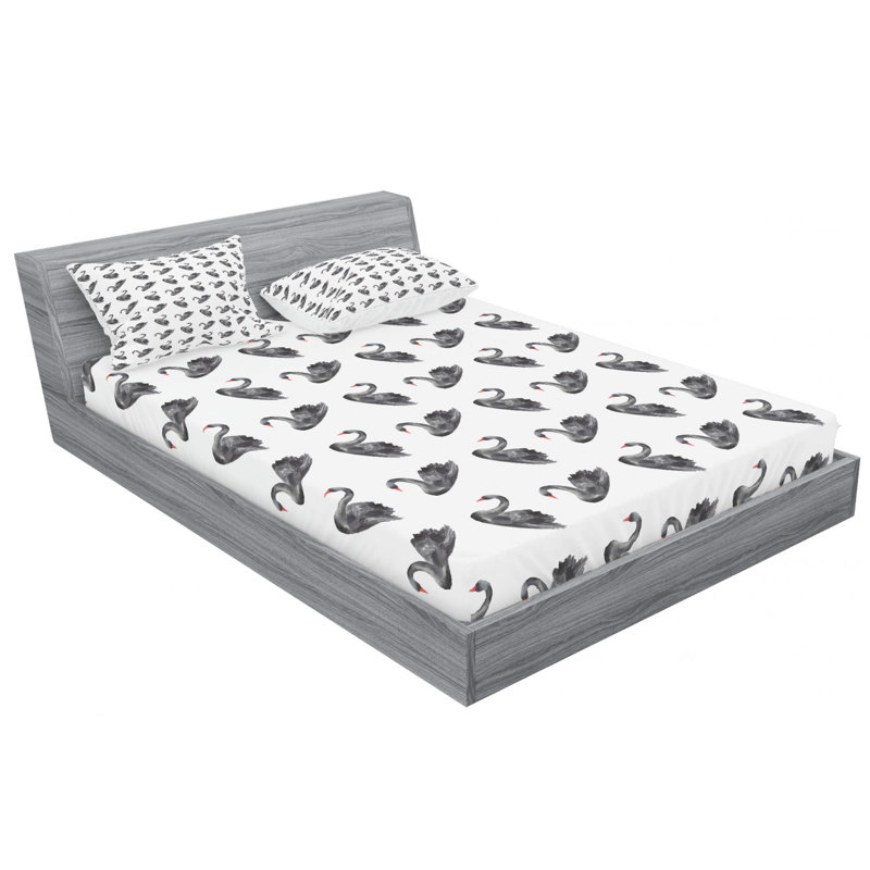 Microfiber Sheet Set, Queen Sheet Set with Fitted Sheet