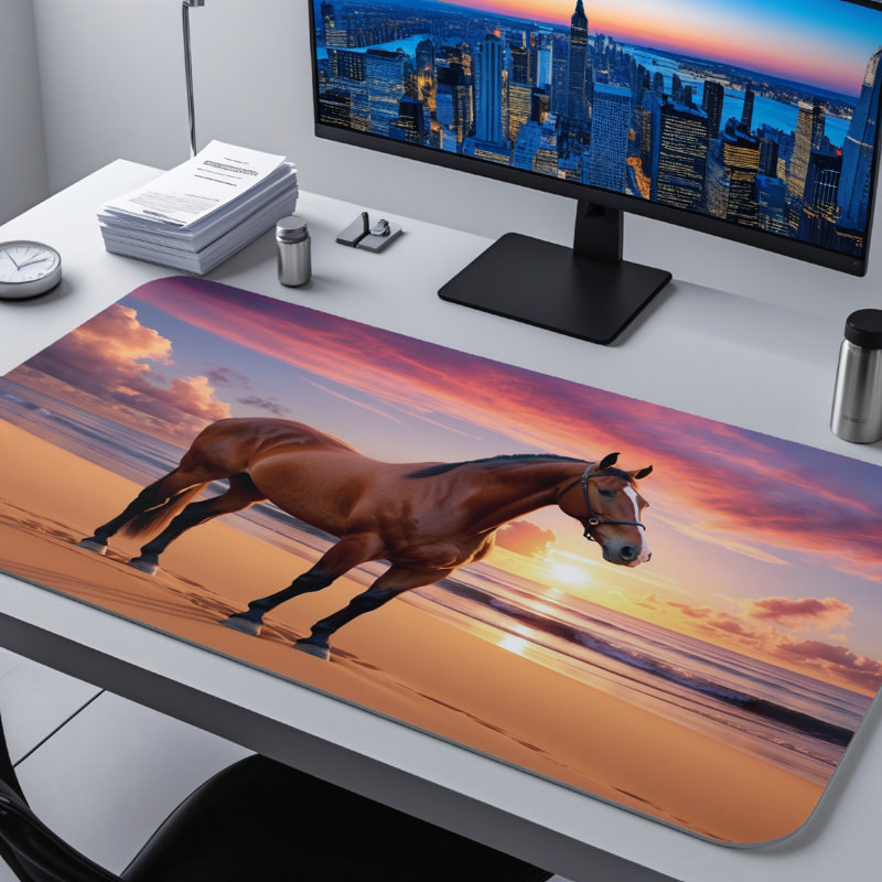 Polyester Desk Pad, 14.4x12.1