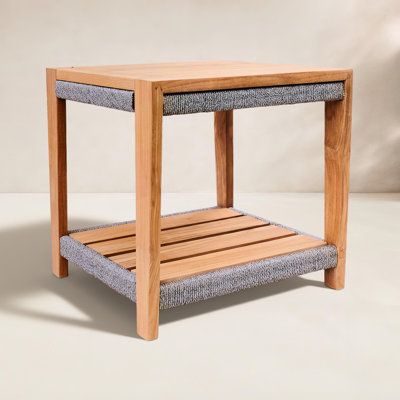 Wallace Solid Wood Outdoor Side Table