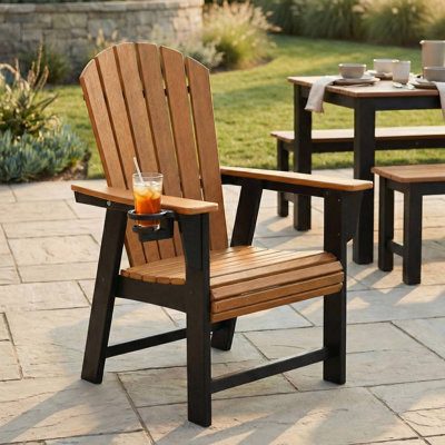 Chaise Adirondack Featherstone, noire