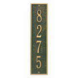 Delaware Personalized Vertical 4-Line Wall Address Plaque