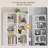 69" H x 47.2" W Tall Bookcase with 3 Drawers, 5-Tier Modern Bookshelf with 13.6" Extra-High Shelves, Large Display Shelf with 12 Open Cubes for Living Room Home Office, White Bookcase-1719266803