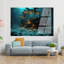 Bateau pirate, art mural en verre trempé-129452337