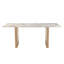 Vero 76" Dining Table in Toronto Marble Top and Light Mango Base