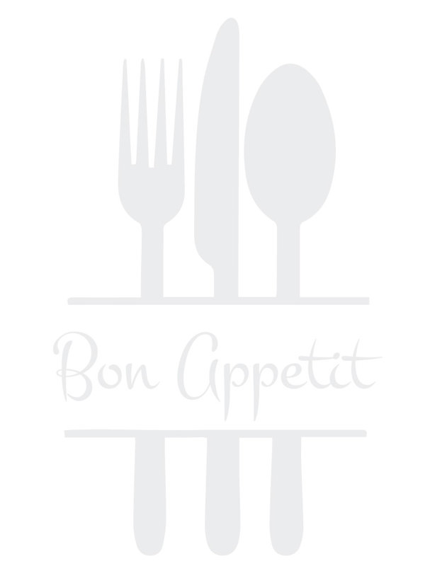 Décalcomanie murale de cuisine bon appetit, H 36 po x l 22 po x P 0,01 po, Brun