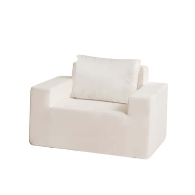Canapé confortable en mousse haute densité avec coussin, parfait pour le salon, la chambre à coucher et l'espace de jeu