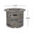 Outdoor 32" Round Propane Fire Pit