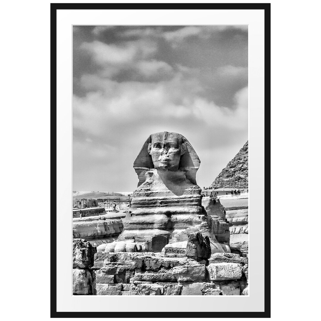 Gerahmtes Poster Große Sphinx von Gizeh