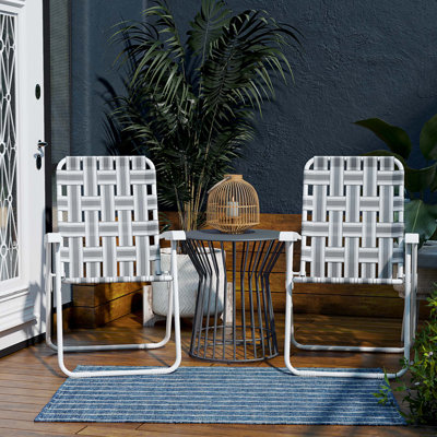 Set of 2 Priscilla Folding Beach Chairs