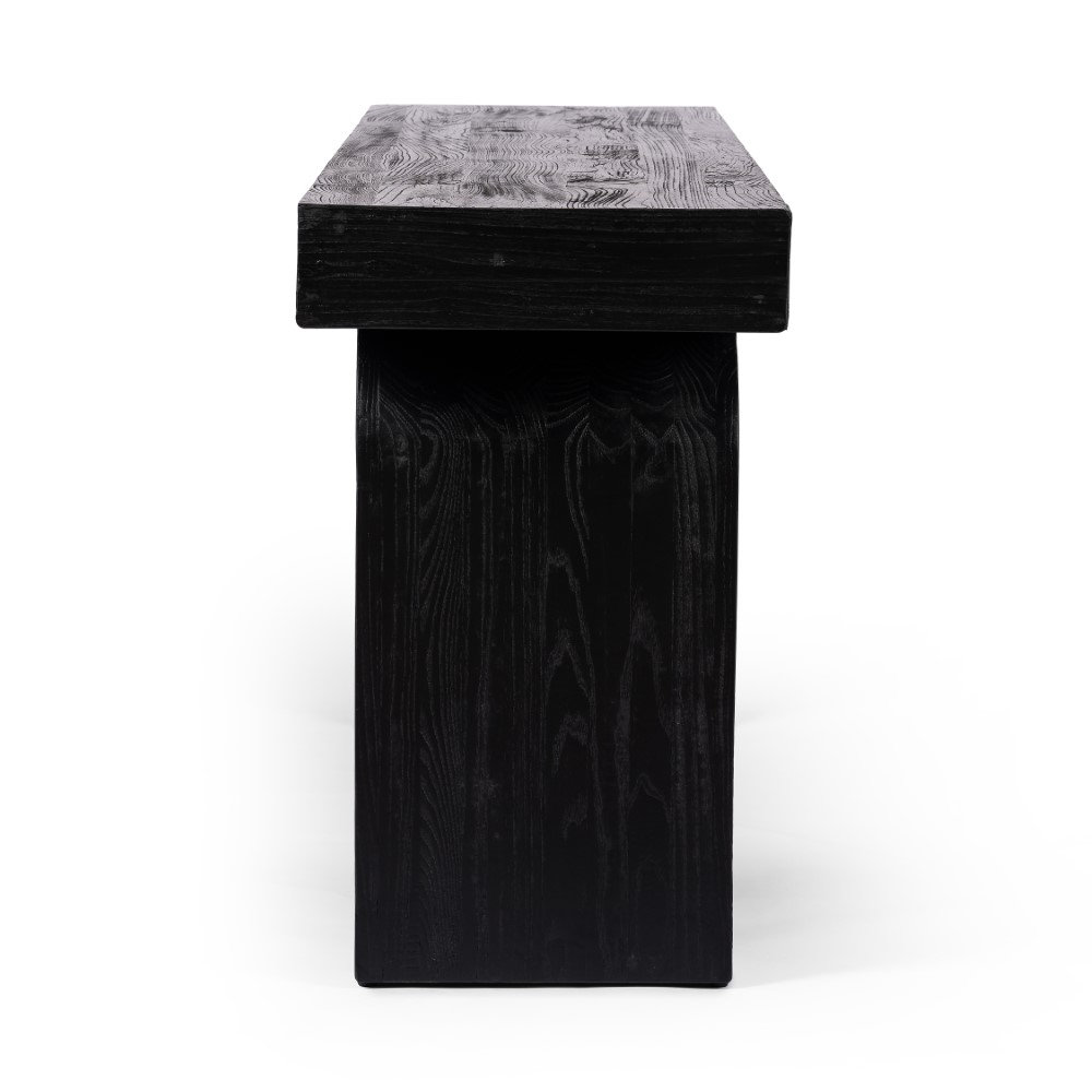 Juna 78 " Console Table, Black Elm Veneer