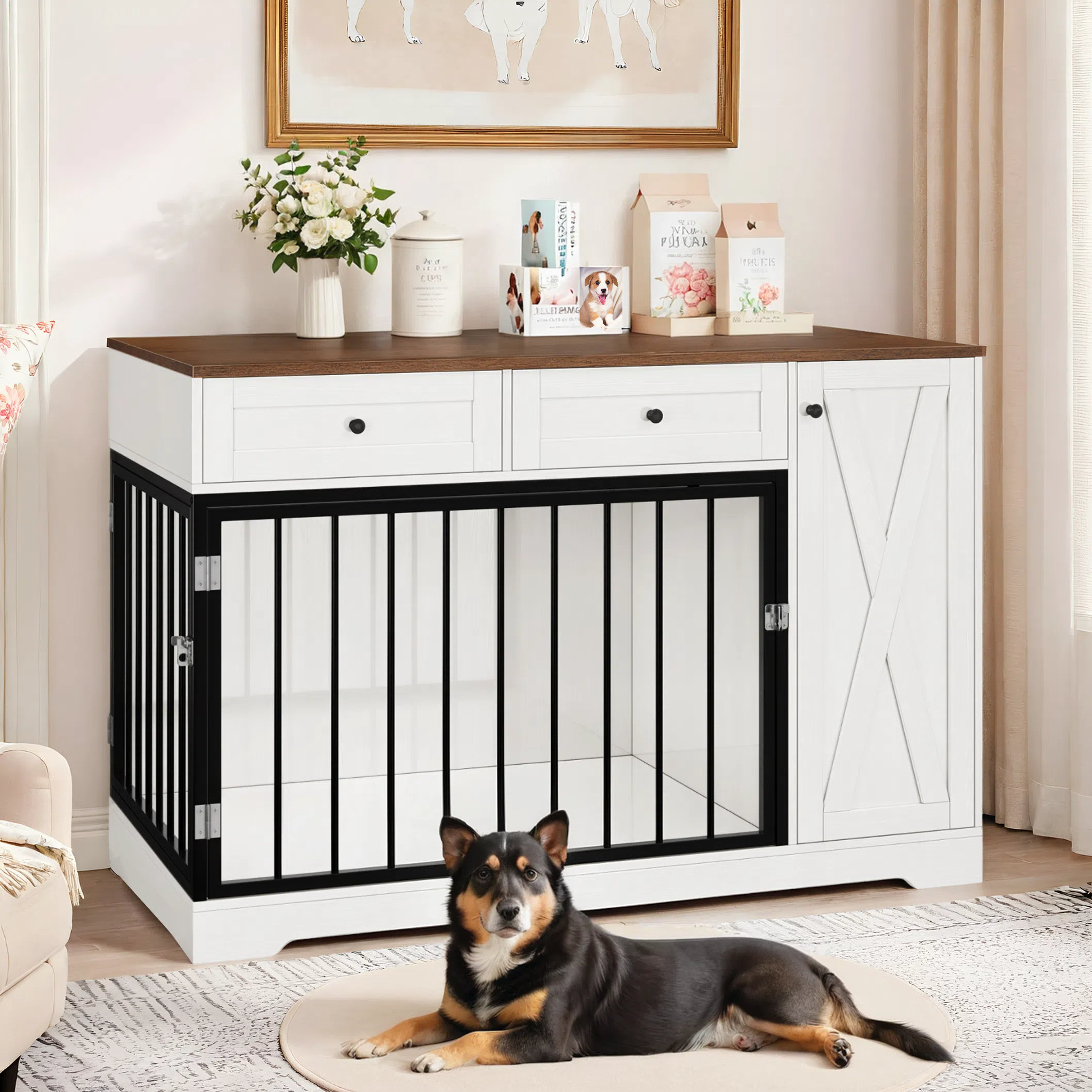 Crate Furniture Dog Cage For Home Living Room Dog Crate Furniture - Main Image