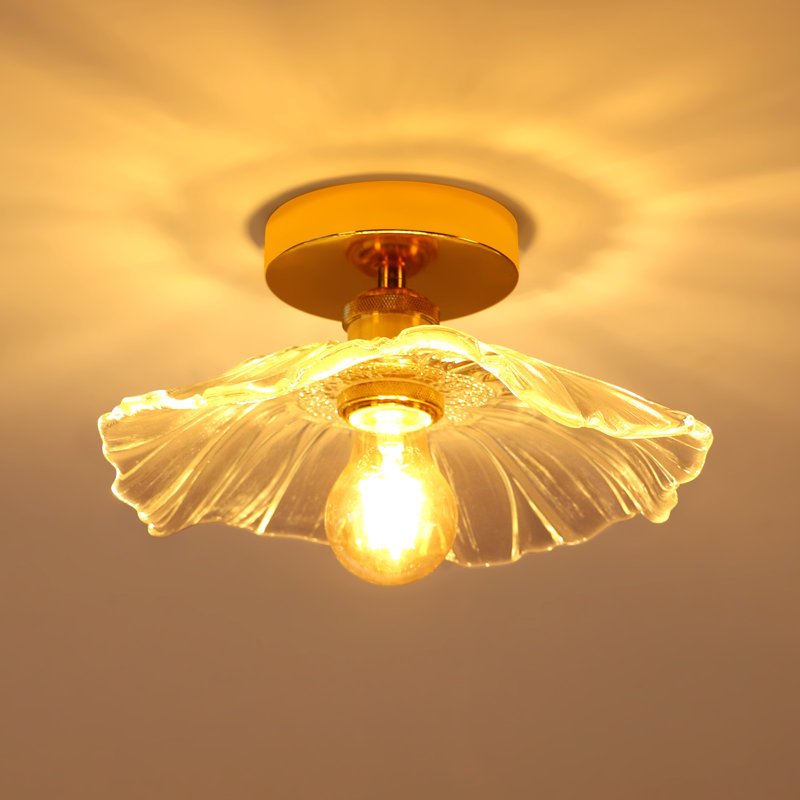 Horn-Shaped Glass Ceiling Light