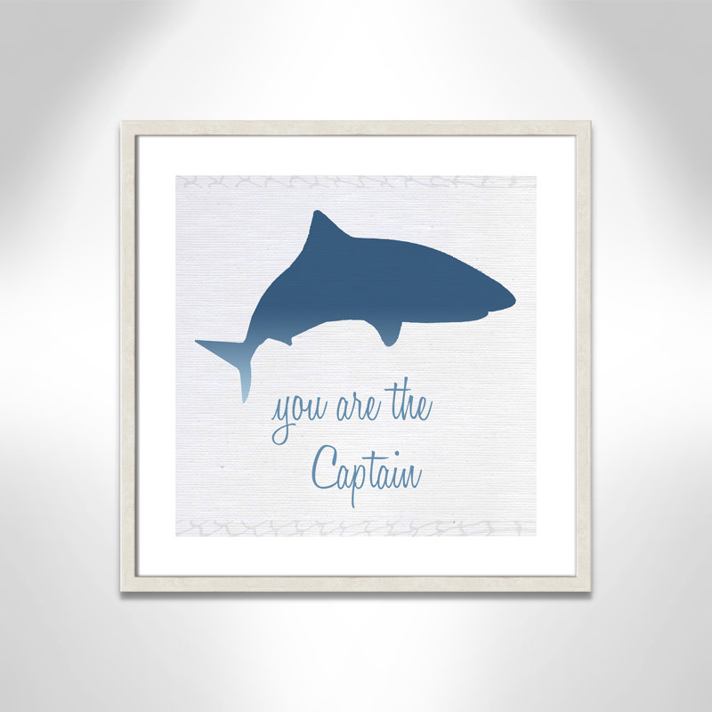 Captain Paper Print, 22.5" H x 22.5" W x 1.18" D, White Woodgrain Box Framed