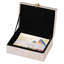 Ensemble de cartes en lin beige