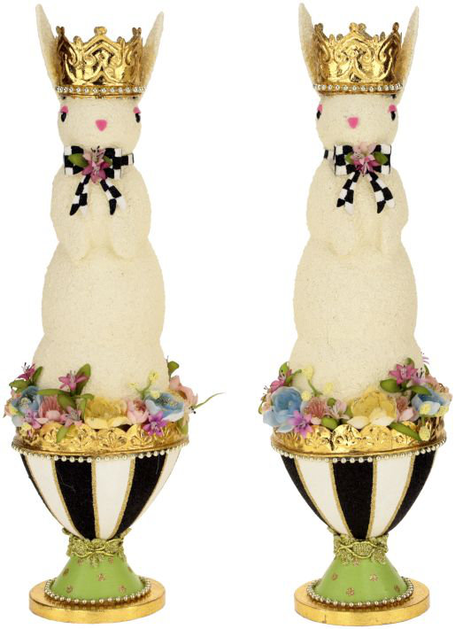 Spring Crowned Rabbit Figurines & Collectibles