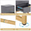 Modern Nightstand 3 Drawers Bedside Table-177209273
