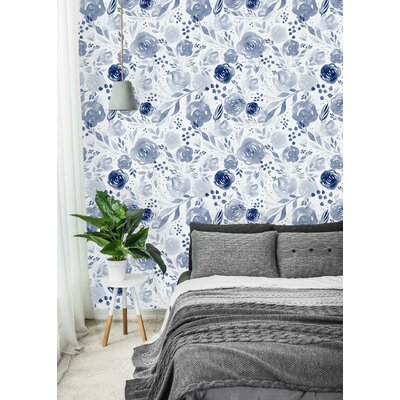 UniQstiQ Peel & Stick Floral Wall Mural | Wayfair