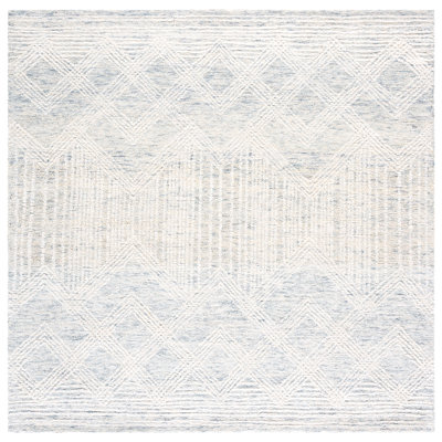 Pine Hand Tufted Wool;Cotton Geometric Rug