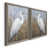 Toile avec cadre gris