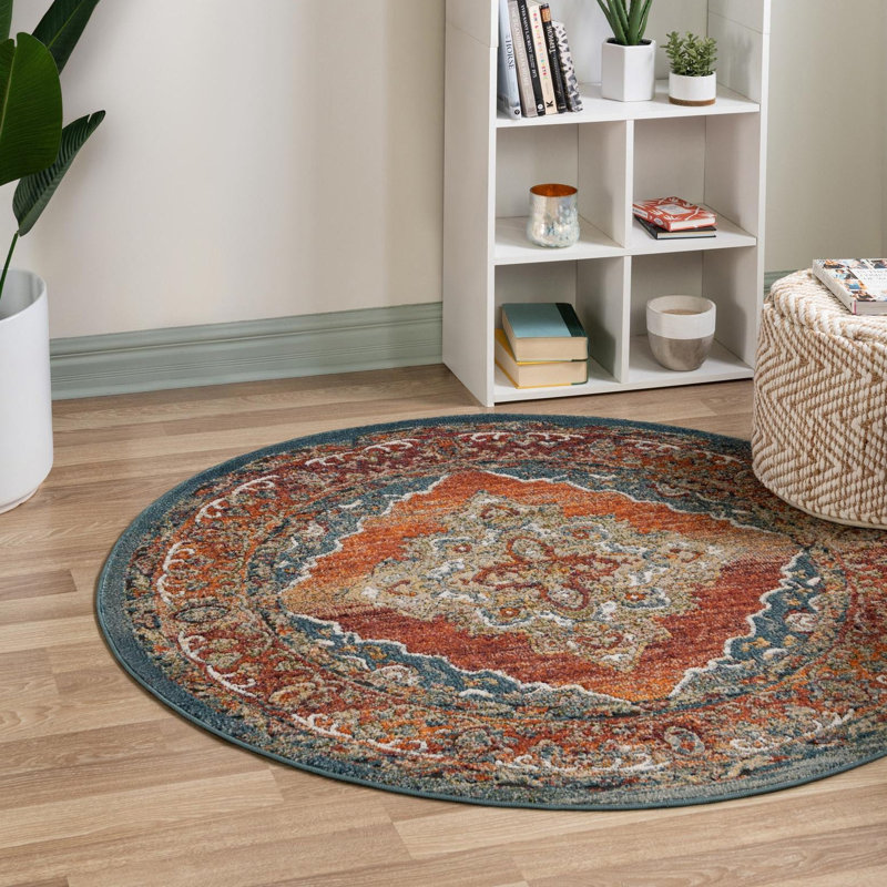Alresford Oriental Indoor Rug, Round 7'10"