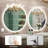 Round LED Vanity Mirror with Defogging, Bluetooth, and Dimmable Lights-316566962