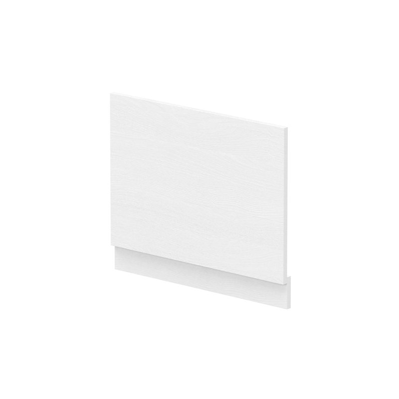 700Mm Bath End Panel & Plinth, White Ash