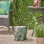 Tabouret de jardin éléphant avec patine cuivrée