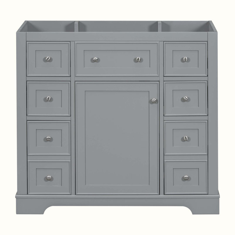 35.6'' Single Bathroom Vanity Base Only, Gray
