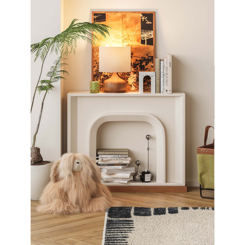 Armoire de cheminée murale au design moderne et minimaliste
