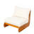 Lazy Acacia Patio Club Chair,Beige