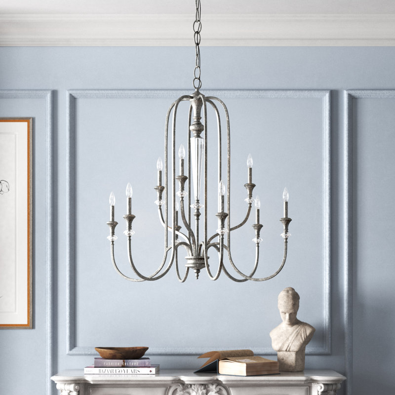 Lustre 9 lumières façon bougie Armona