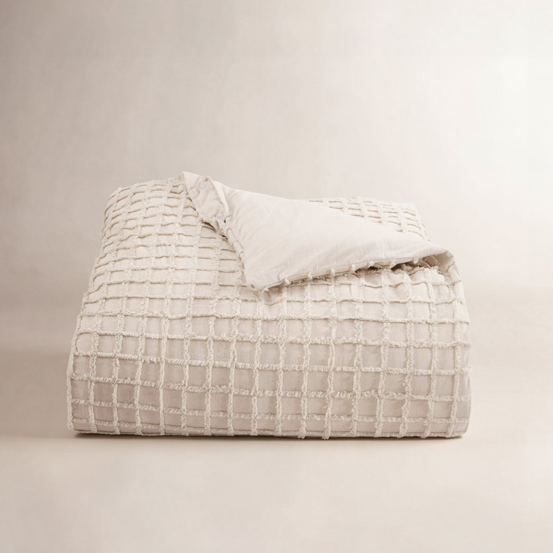 Carter Duvet Cover Set, Twin Duvet Cover + 1 Sham, Linen