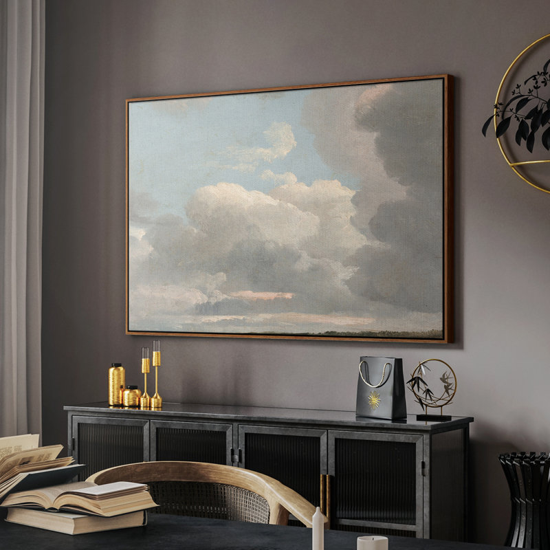 «Vintage Landscape - CMXCI» sur toile, H 17 po x l 25 po, Noyer