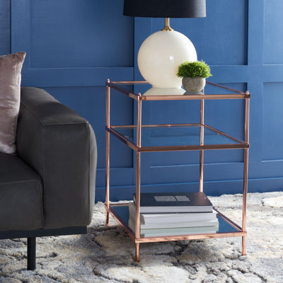 Glass Top End Table