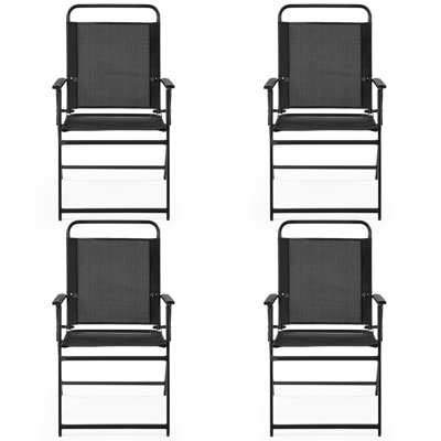 Foldable Outdoor Patio Dining Armchair