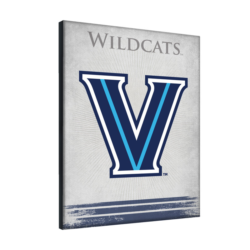 Impression sur toile tendue NCAA, H 15 po x l 20 po x P 1 po, Villanova Wildcats