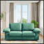 Canapé compact en velours vert 78,74 pouces avec rangement caché