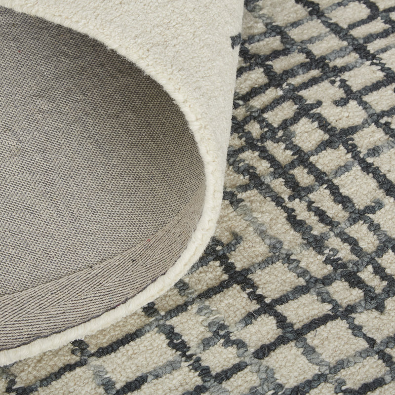 Norvan Wool Abstract Indoor Rug, Rectangle 3'6" x 5'6"