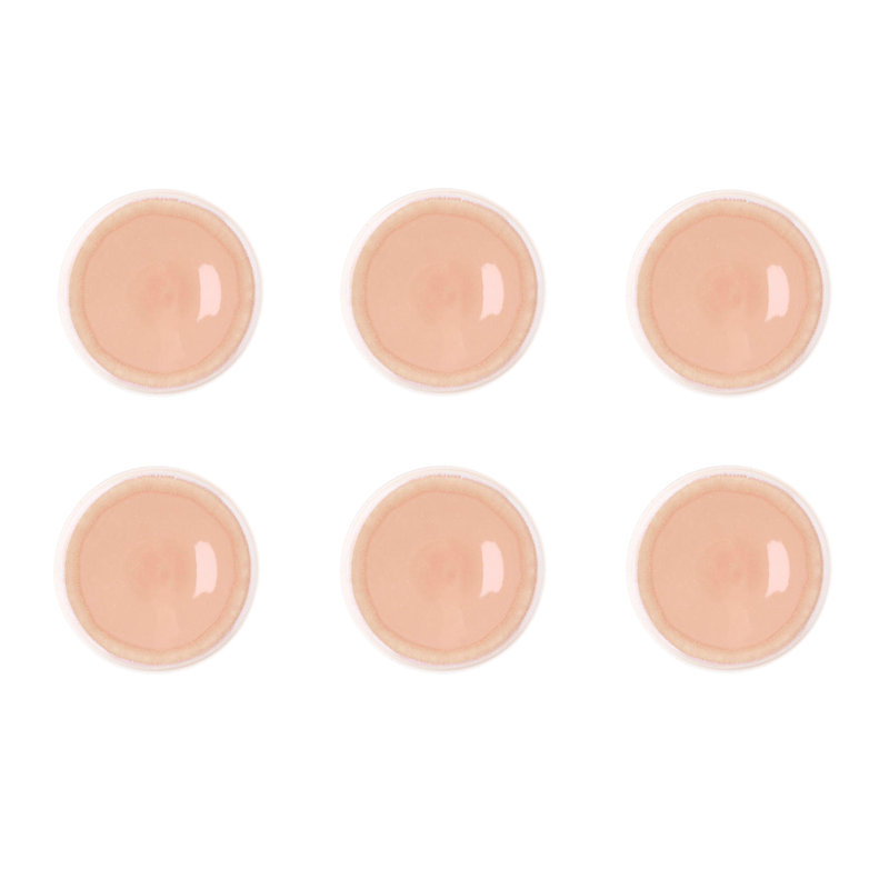 Teller OXYGEN 21,5cm - 6er-Set - Graugrün, Pink
