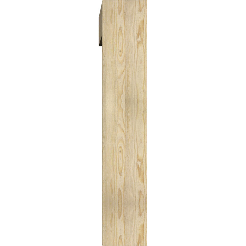 Funston Block Offset Brace Bracket, 44 x 38, 8"W Douglas Fir (Rough Sawn)