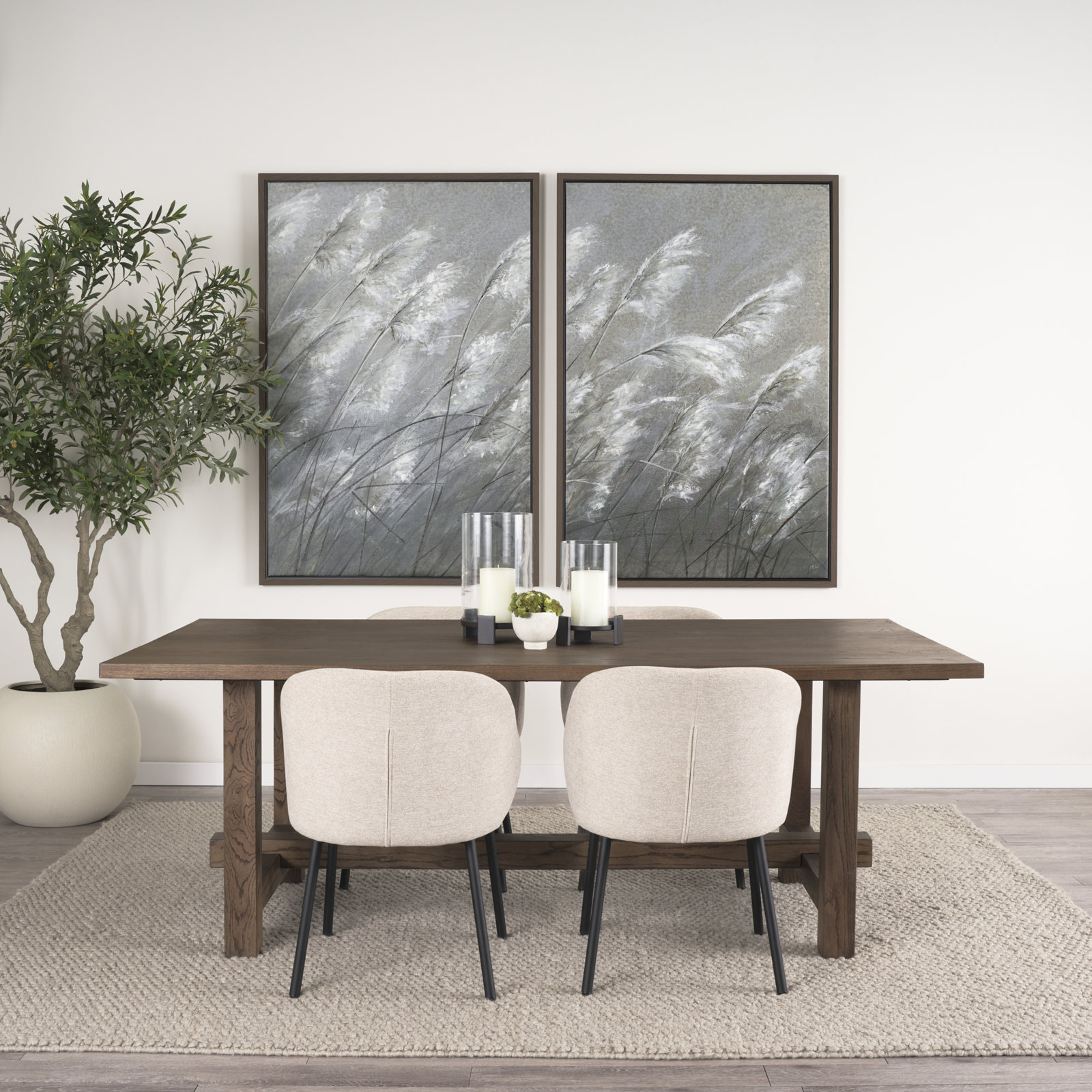 Peabody 84'' Dining Table, Brown