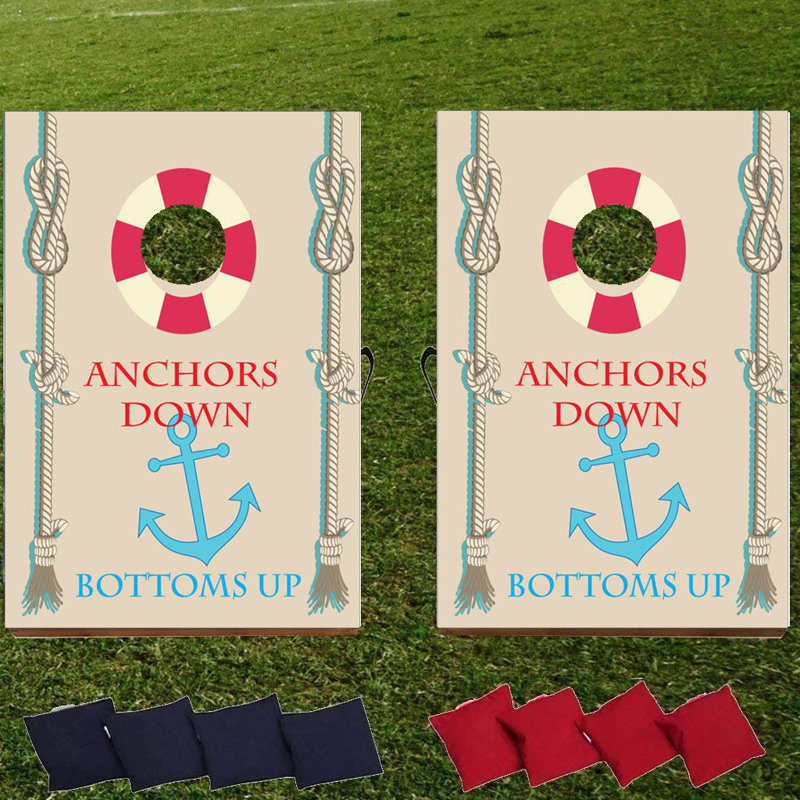 VictoryStore.com Solid Wood Cornhole Set