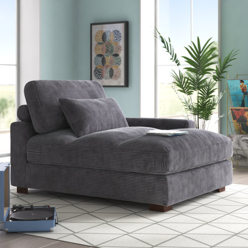 Wade Logan® Ariee Upholstered Chaise Lounge & Reviews | Wayfair