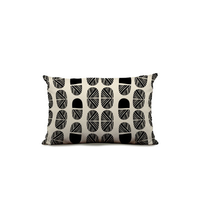Polyester / Mélange de polyester Housse de coussin rectangulaire intérieure / extérieure lombaire et insert