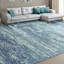 Tapis bleu / gris tissé à la main de haute qualité-71866186