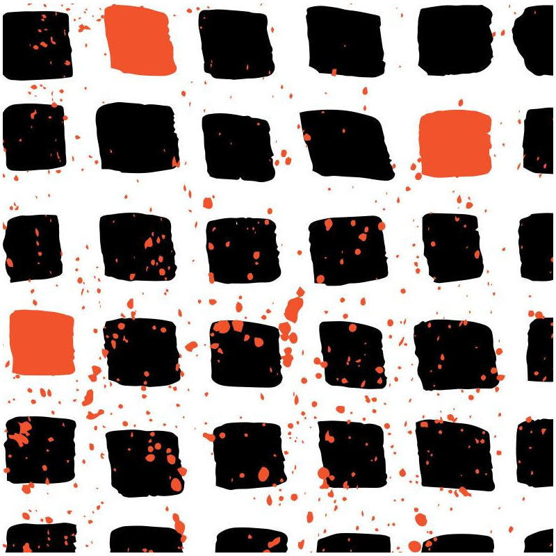 High Rise Geometric Peel & Stick Wallpaper Roll by Jamie Graney, Flame