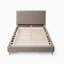 Lit plateforme tapissier Normsman Vireo - Gris tungstène - Grand