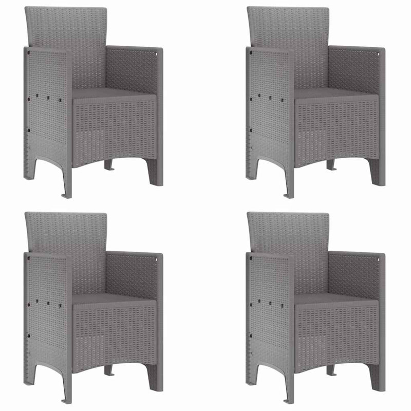 Patio Dining Side Chair, Light Grey