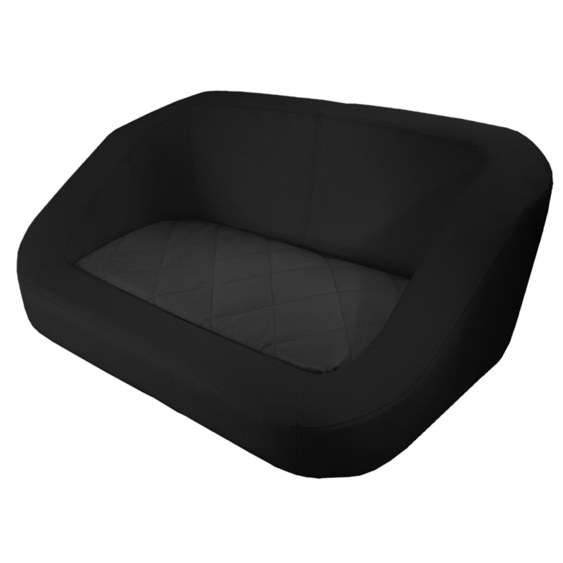 Pet Bed, Medium (45cm H x 102cm W x 67cm L), Black